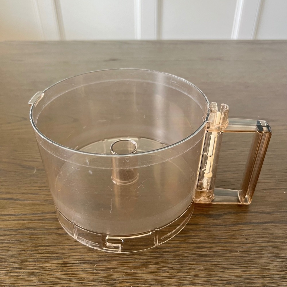 Cuisinart DLC-10 Food Processor Replacement Work Bowl Amber Tinted Vintage - Picture 6 of 7